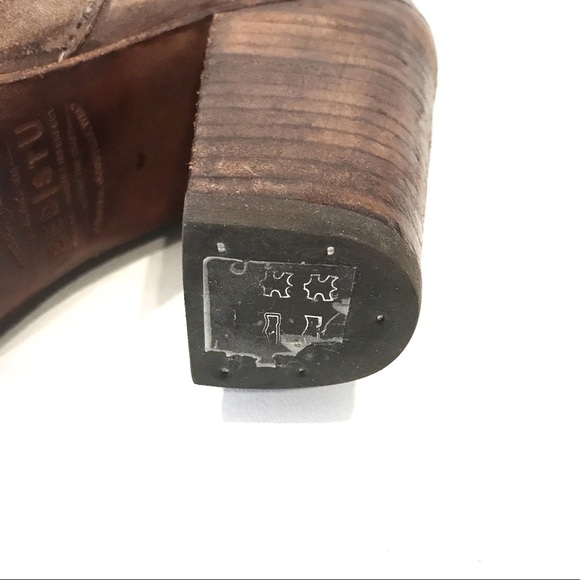 Bed Stu Isla Brown Leather Booties Size 8.5 - Picture 9 of 9